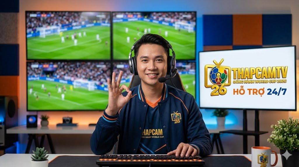 BLV Man Man đại diện trung tâm chăm sóc khách hàng 24/7 của Thapcamtv luôn túc trực để hỗ trợ người xem