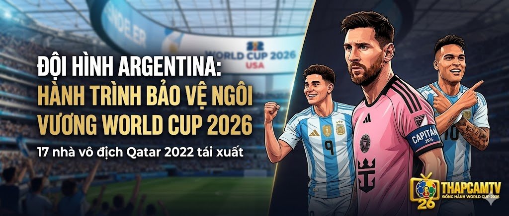 Đội hình Argentina World Cup 2026: Chi tiết danh sách & Chiến thuật