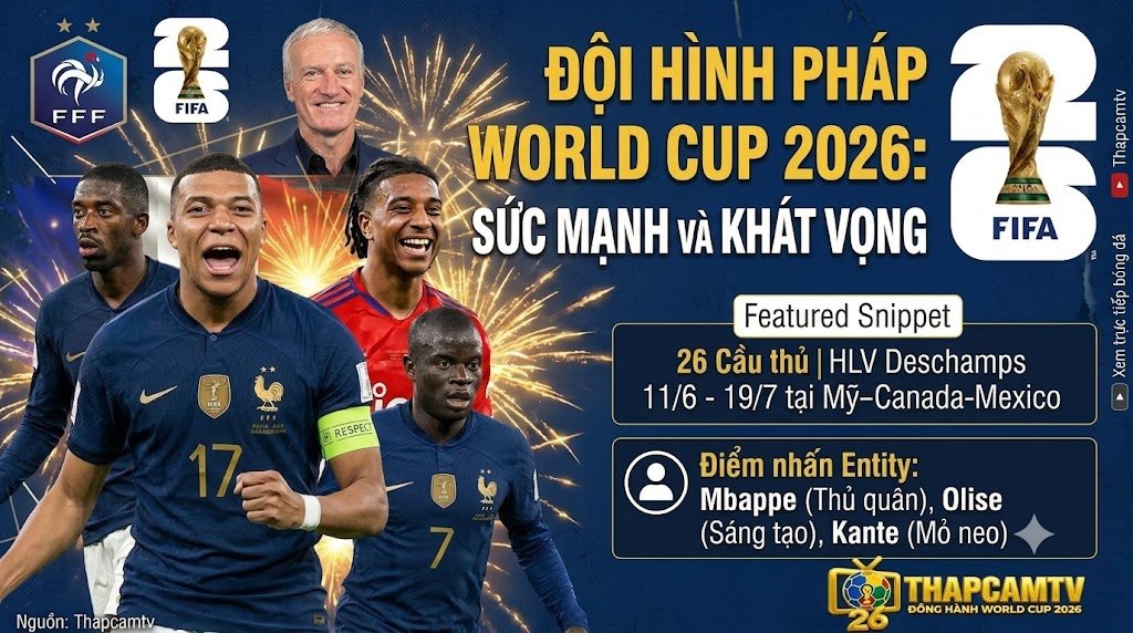 Đội Hình Pháp World Cup 2026: Danh Sách Chính Thức & Phân Tích Chiến Thuật