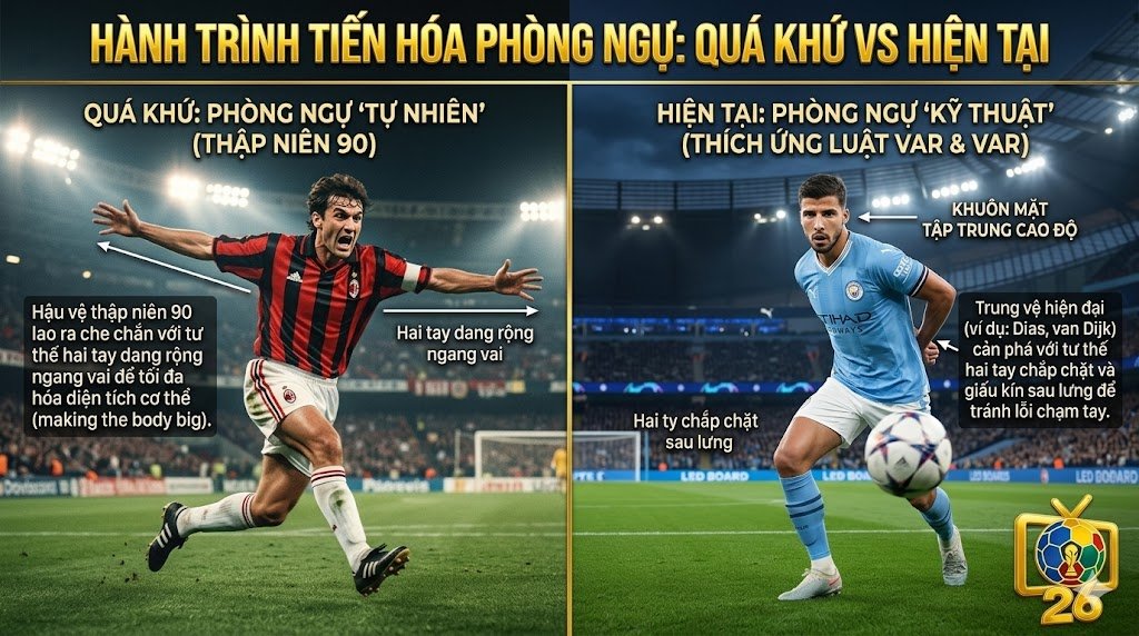 Giải Mã Luật Chạm Tay Trong Bóng Đá (Chuẩn IFAB Mới Nhất)